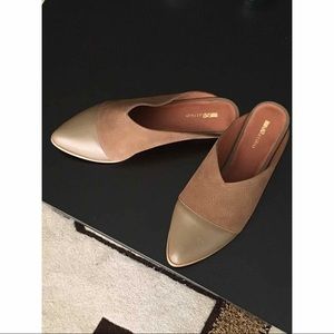 Matiko Olivine mules leather/suede combo 36